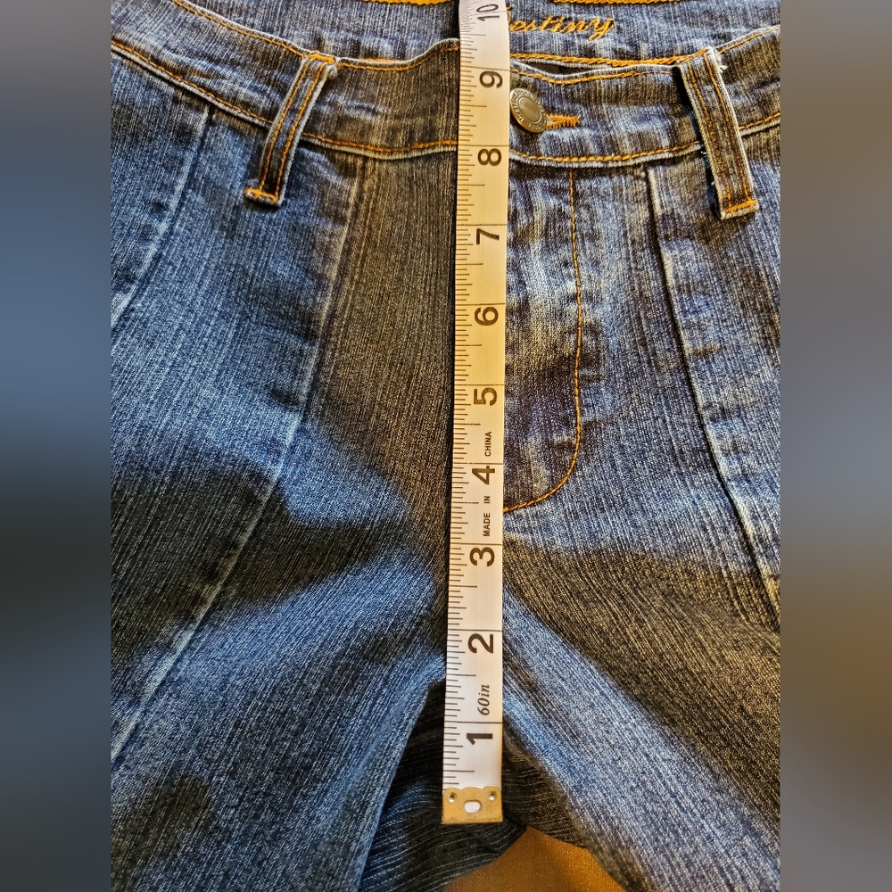 Destiny Loose Flare Cropped Jeans 7/8 - Picture 8 of 8
